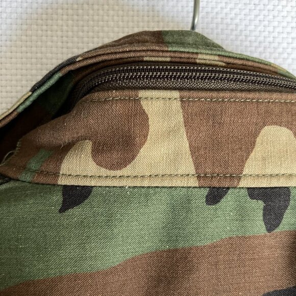 MIL-TEC Military Cold weather Heavy Camo Field Jacket With Zip Hood Mens Large - Picture 8 of 12